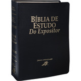 Bíblia De Estudo Do Expositor Preta Com Indice E Nome