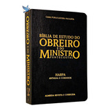 Bíblia De Estudo Do Obreiro E Ministro Pentecostal Com Harpa
