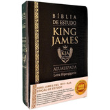 Bíblia De Estudo King James Atualizada Capa Luxo Grande