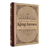 Bíblia De Estudo King James Atualizada Letra Grande Capa Luxo Bi Color Luxo