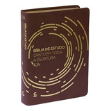 Bíblia De Estudo Kja Cristo Em Toda A Escritura Grande Capa Luxo Marrom De Diversos Cooperadores Editora Central Gospel Em Português