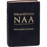 Bíblia De Estudo Naa  Capa Em Couro Legítimo  Nova Almeida Atualizada  naa   De Sociedade Bíblica Do Brasil  Editora Sociedade Bíblica Do Brasil Em Português  2021