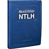Bíblia De Estudo NTLH Emborrachada Azul
