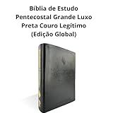 Bíblia De Estudo Pentecostal Grande Luxo Preta