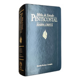Bíblia De Estudo Pentecostal Média Com Harpa Cristã Capa Luxo Preta