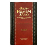 Bíblia Do Homem Sábio Arc Harpa Capa Dura Preta E Vermelha