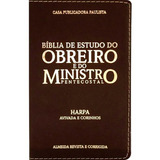 Biblia Do Obreiro E Do Ministro Pentecostal Bordo Com Harpa