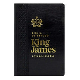 Biblia Estudo King James Atualizada Luxo Preta Letra Grande