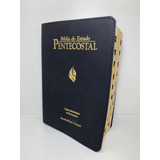 Bíblia Estudo Pentecostal Grande Capa Couro