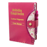 Bíblia Feminina Tipo Carteira Letra Gigante Com Harpa E Índice Pentecostal Assemleia De Deus Batista