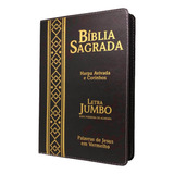 Bíblia Jumbo Ziper Letra Gigante Com