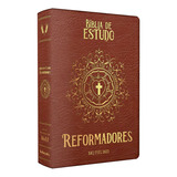 Bíblia King James 1611 De Estudos Reformadores Capa Luxo Marrom De Diversos Cooperadores Editora Bvbooks Em Português