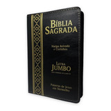 Biblia Letra Gigante Extra Gigante Jumbo Zíper E Preta Índic