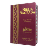 Bíblia Letra Jumbo Bordô