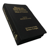 Bíblia Sagrada Almeida Rc Letra Hipergigante Preta Zíper