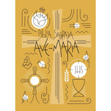 Bíblia Sagrada Ave maria Capa Símbolos De Editora Ave maria Vol 1 Editorial Ave Maria Capa Mole Em Português