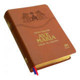 Bíblia Sagrada Ave Maria Edição De Estudos Grande Com Índice Lateral Capa Luxo
