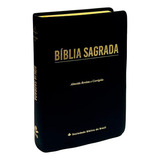 Bíblia Sagrada Economica Arc Letra Gigante Capa Preto Luxo De Almeida Revista E Corrigida Editora Sbb Capa Mole Em Português