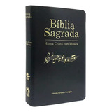 Bíblia Sagrada Harpa Cristã Com Música De Sociedade Bíblica Do Brasil Sbb Vol Único Editora Sociedade Bíblica Do Brasil Capa Mole Em Português