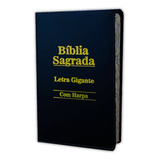 Bíblia Sagrada Letra Gigante Com Harpa Cristã De João Ferreira De Almeida Editorial Cpp Capa Dura Em Português 2021