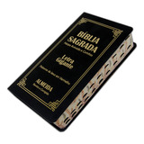 Biblia Sagrada Letra Gigante Luxo Popular Preto Com Harpa Bíblia Sagrada Letra Gigante Preta De João Ferreira De Almeida Bíblia Sagrada Vol Único Editorial Cpp Tapa Dura En Português 2021