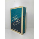 Bíblia Sagrada Letra Jumbo Capa Dura King James Atualizada Retrô Com Indice E Capa Transparente