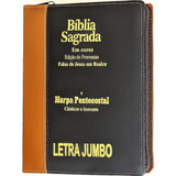 Bíblia Sagrada Letra Jumbo Com Harpa