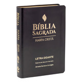 Bíblia Sagrada Média Letra Gigante Com Harpa Cristã Capa Sintética Flexível Preta Almeida Revista E Corrigida arc Editorial Sociedade Bíblica Do Brasil Sbb