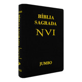 Bíblia Sagrada Nova Versão Internacional Letra Jumbo Capa Luxo Preta