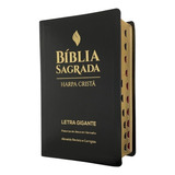 Bíblia Sagrada Rc Harpa Letra Gigante Palavras Em Vermelho