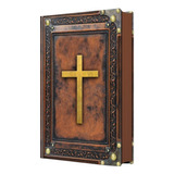 Bíblia Sagrada Vintage Marrom Nvi Capa Dura Luxo