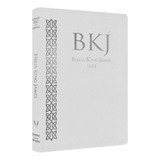 Bíblia Slim King James Bkj Fiel 1611 Ultra Fina Branco Branca Masculina Feminina Lisa Sagrada Capa Luxo Premium
