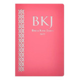 Bíblia Slim King James Bkj Fiel 1611 Ultra Fina Rosa Lilas Pink Feminina Lisa Sagrada Capa Luxo Premium