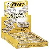 Bic Chrome Platinum Lâminas De Barbear Com Borda Dupla- 50 Unidades