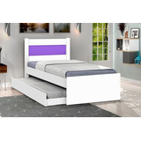 Bicama C Cama Auxiliar Bibox Prisma Solteiro Branca Oferta