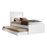 Bicama Solteiro C Cama Auxiliar Bibox Branco Luara Vj