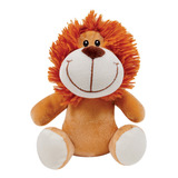Bicho Pelúcia Turminha Safari Buba Animal Fofo Macio Teddy Cor Leão
