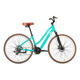 Bicicleta 29 Blitz Ella Alum Shimano 21v Freio Disco Cor Azul Tamanho Do Quadro 15