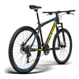 Bicicleta 29 Gts M1 Freio A Disco 21v Mega Range Advanced Cor Azul amarelo Tamanho Do Quadro 17