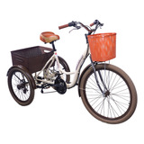 Bicicleta 3 Rodas Triciclo Aluminio Retro Vintage Clássico