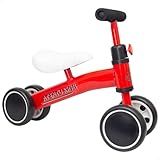 Bicicleta Andador Tico Tico De Equilíbrio Sem Pedal Infantil 4 Rodas Vermelho 