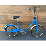 Bicicleta Antiga Caloi Berlineta Antiga Aro 20 Azul Original
