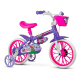 Bicicleta Aro 12 Meninas Infantil Violet