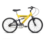 Bicicleta Aro 20 Aço Carbono Amarela