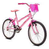 Bicicleta Aro 20 Mtb Girl Infantil Tridal Cor Rosa