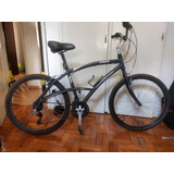 Bicicleta Aro 26 Caloi 100 Comfort Quadro Aluminio Shimano