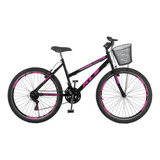 Bicicleta Aro 26 Kls Sport Gold V brake Mtb 2v Feminina Cor Preto pink