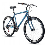Bicicleta Aro 26 Masculina 21 Marchas Houston Foxer Hammer Cor Azul escuro Tamanho Do Quadro Dimensões Reforçadas Aço Carbono Rígido Tipo Diamante