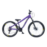 Bicicleta Aro 26 Trust Freerider Modelo Ravage Cor Lilás Tamanho Do Quadro 13