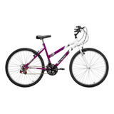 Bicicleta Aro 26 Ultra Bikes Feminina Bicolor 18 Marchas Nf